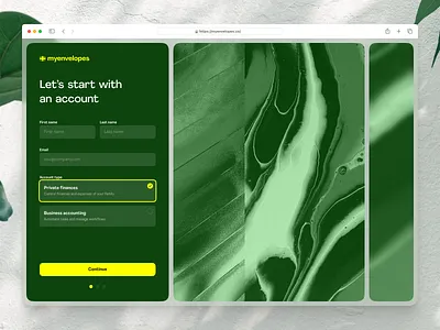 Sign up screen - Desktop - SaaS desktop form grid log in login saas sign up ui