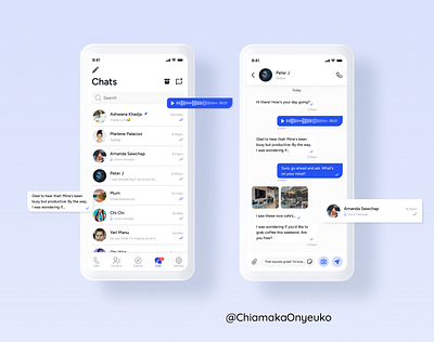 Daily UI. Day 14. Messaging interface for messaging app chat chat app clean clean design daily ui design message messaging app product design ui uiux