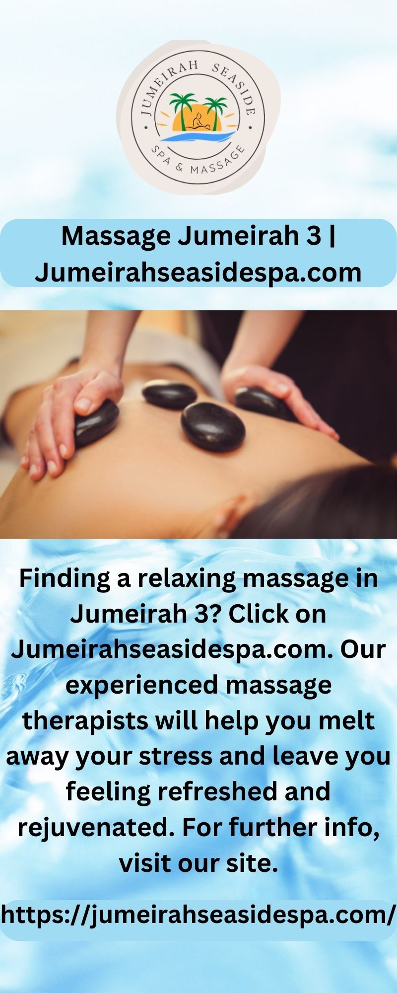 Massage Jumeirah 3 by Jumeriah Seasidespa on