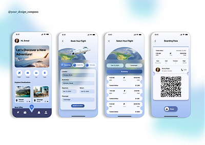 Boarding Pass 3d branding design graphic design illustration logo ui uiux ux vector