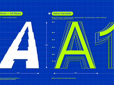 Meet Aptos 👋, Microsoft's new default font branding design font graphic design lettering microsoft type design typography