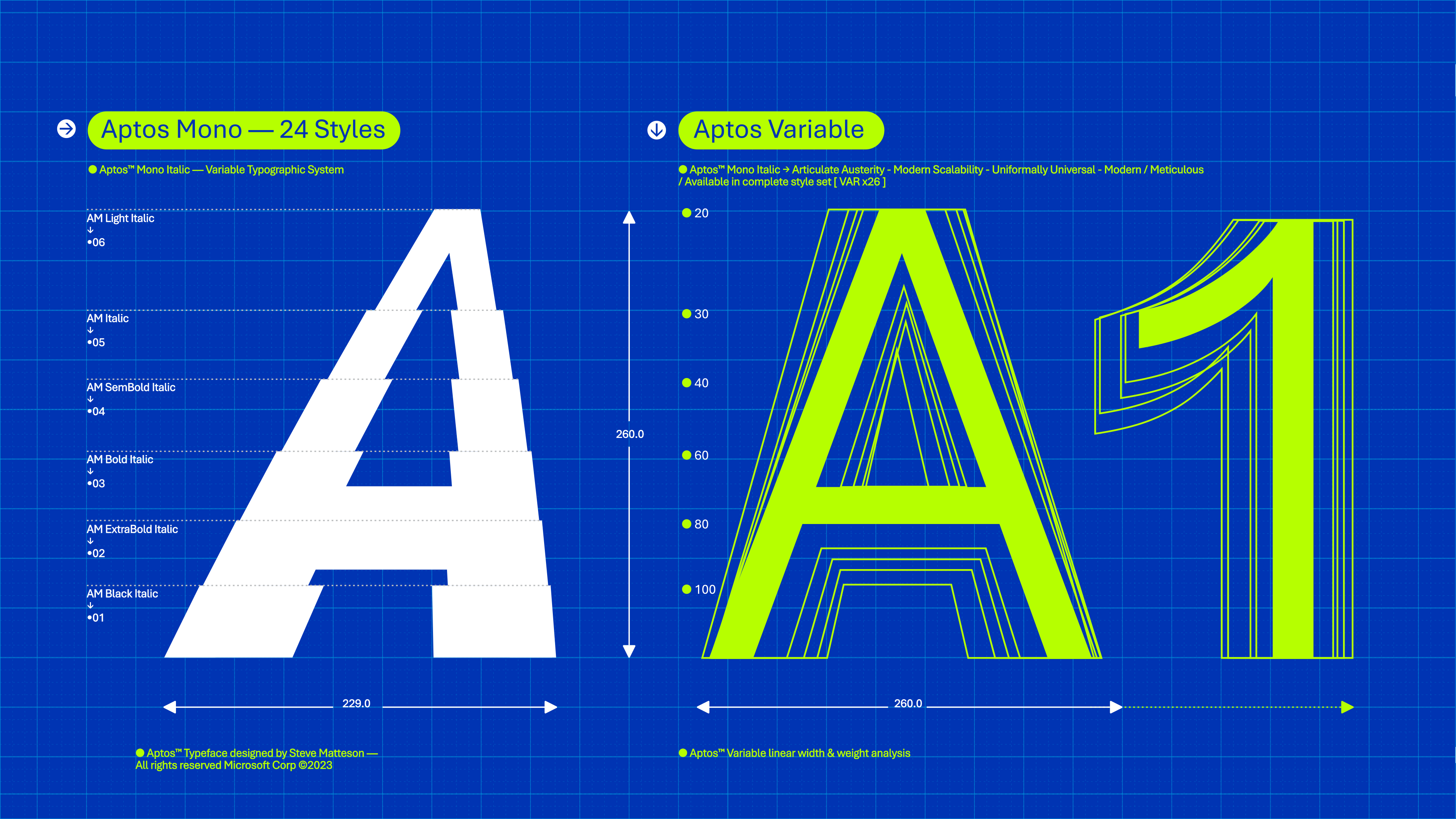 Meet Aptos 👋, Microsoft's new default font by Microsoft Design on Dribbble