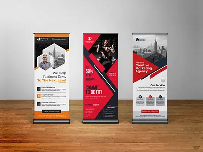 Professional roll-up banner design, eye-catching and engaging app best t shirt branding business flyer design business t shirt design event t shirt flyer flyer design graphic design illustration logo postcard pull up banner design roll up banner roll up banner design ui