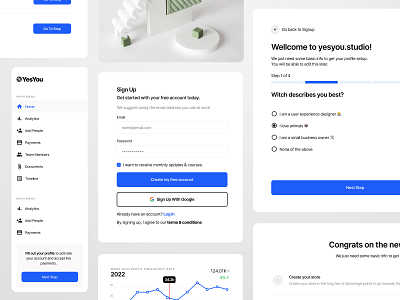 YesYou UI Library b2b clean component library components dashboard design system desktop figma library minimal modern onboarding product design saas sign up swift ui ui kit ui library ux