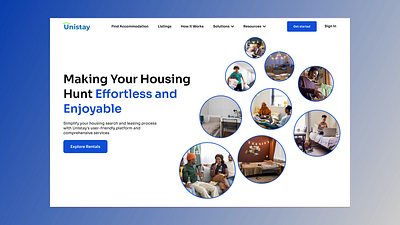 Unistay - Your One Stop For Student Housing branding design graphic design logo minimal ui ux