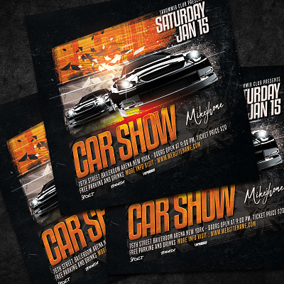 car show flyers templates