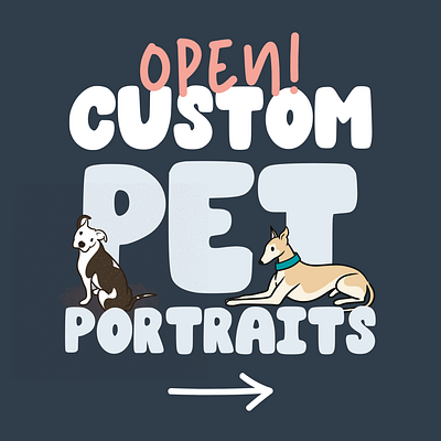 Custom Pet Illustrations animal art custom pet potraits cute illustration digital art illustration illustrator procreate simple illustration