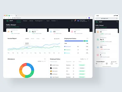 HR App crm design employee figma hr hr app human resource mobile design ui ui ux ui design uidesign uiux web design