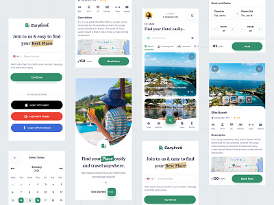 Booking Mobile App Exploration ajendra app app design appui booking bookingapp design hotelbook app hotelbooking lighttheme minimaldesign mobileapp travelbook ui ui design uiux design ux ux design webdesign website