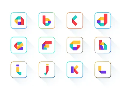 A to Z letter Mark, logos, colorful icon 3d a b c d e f g h i j k l m o n o best logo 2023 brand mark branding colourfull design flat graphic design icon lgomark logo logo 2023 logofolio logotopio minimal p q r s t u v w x y z