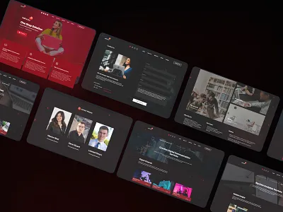 Redesign MD Media clean crear red technology ui uiux web design website
