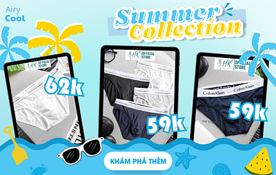 Banner - summer collection branding canva design graphic design template