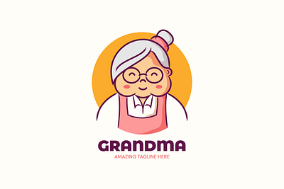 Grandma Restaurant Logo agensia branding character graphic design illustration logo logomark mascot