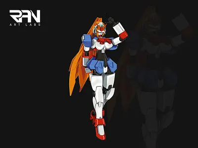 Anime character design streetwear, cyborg, robot, cyberpunk anime art cartoon character cyberpunk cyborg illustration robot streetwear