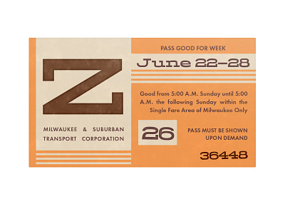 Bus Pass! graphic design illustration retro slab serif texture type design typography