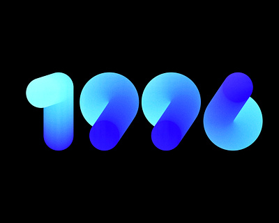 1996 branding date design graphic design illustration illustrator lettering logo logodesign monoline numbers typography vector year