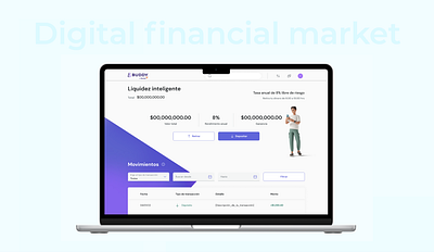 Digital financial market app branding design graphic design illustration ui ux website