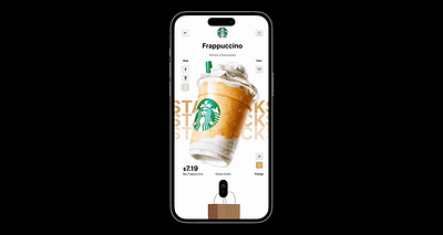 Starbucks App Concept animation app design graphic design motion graphics ui