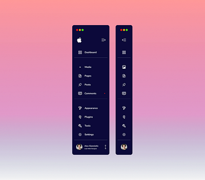 Dashboard (Open + Closed) Concept app design logo ui