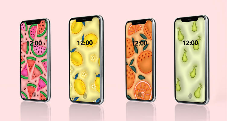 Fruit Wallpapers by Katanastasiya on Dribbble