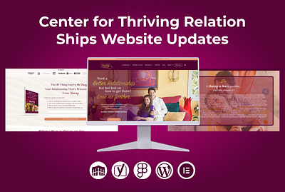 Center for Thriving Relation Ships Website Updates attractive website business website design graphic design illustration landing page responsive website web design website design