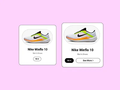 Nike Show Card Animation animation design motion graphics ui