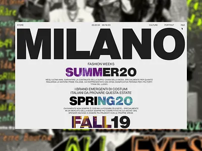 Fashion Gallery Website — Animation animation blog fashion feed gallery grid hover magazine promo scroll typography ui web design website