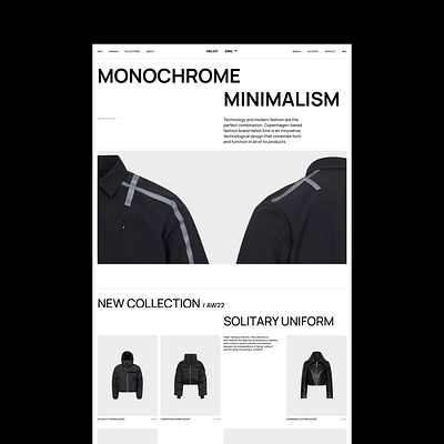 Redesign Heliot Emil™️ animation design minimal store swiss typography ui ux web