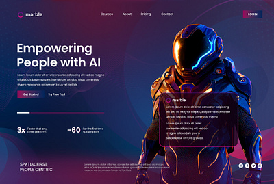 Marble Landing Page