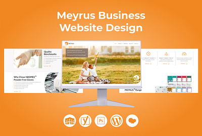 Meyrus Business Website Design attractive website business website design graphic design illustration landing page responsive website web design website design