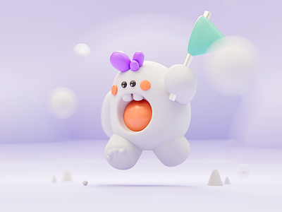 Cute Planet #010 – 👻 3D Monster 3d 3d character 3d cute 3d illustration 3d monster ai character c4d character design cute cute character cute planet foundation illustration illustration character monster monster cute nft nft character redshift render render