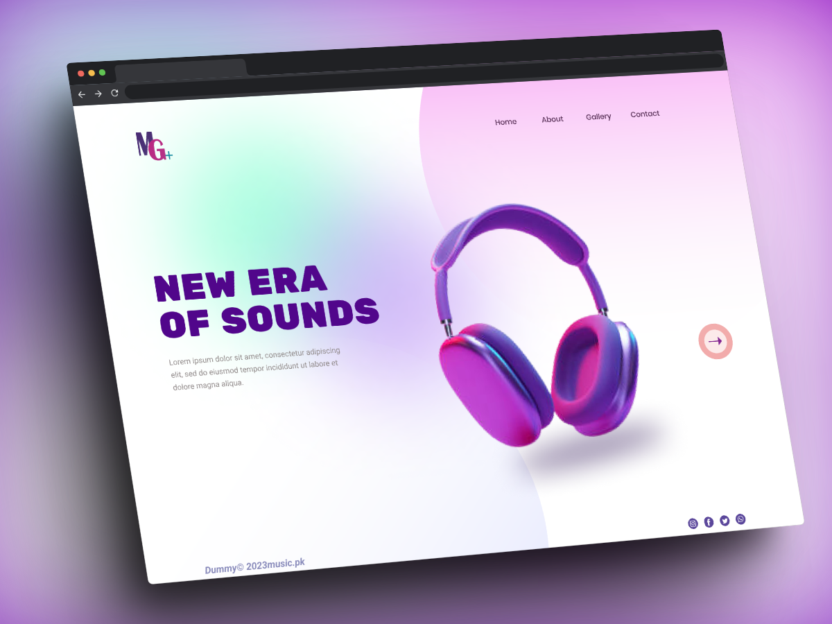 Music Website UI/UX Design /Landing Page by Rafia Firdous on Dribbble