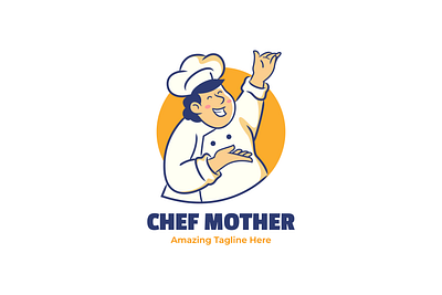Chef Mother - Logo Character agensia bakooh branding character chef food graphic design icon illustration logo mascot restaurant ui