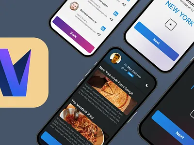 Client Onboarding Mobile App dark design design light design mobile ui onboarding app uiux
