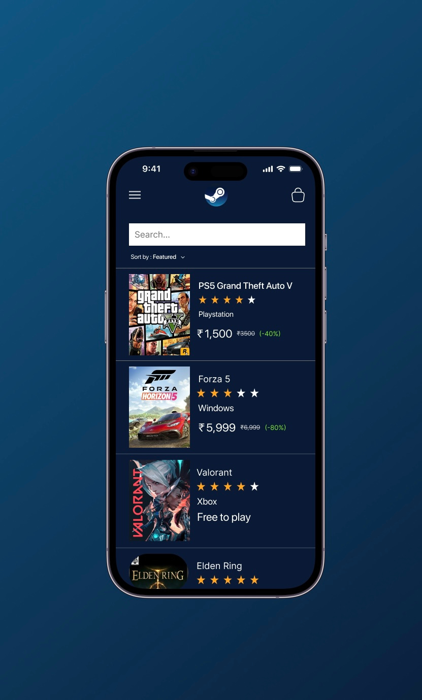 Steam X Amazon app branding design graphic design illustration logo motion graphics steam typography ui ux vector