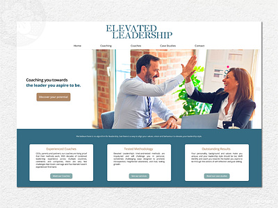 Company Branding: Elevated Leadership branding branding kit design graphic design homepage landing page logo logo design ui ux web design website