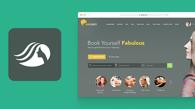 Saloon Bokking Application graphic design respnsive design ui uiux