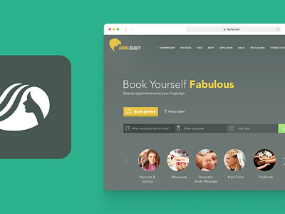 Saloon Bokking Application graphic design respnsive design ui uiux