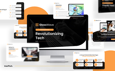 Glasswave - Powerpoint Template branding business design elegant graphic design powerpoint powerpoint design presentation startup technology template templates typography ui ux