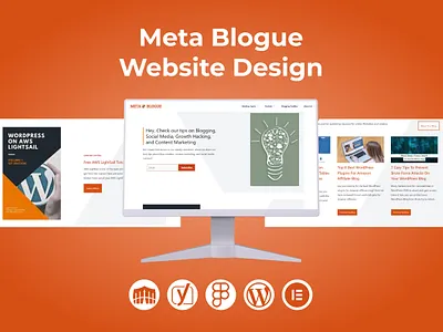 Meta Blogue Website Design attractive website business website design graphic design illustration landing page responsive website web design website design