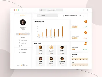 🍽️ Restaurant Owner Dashboard Design admin panel behance daily ux dashboard design design designers dribbble figma food ordering dashboard design graphic design restaurant data analytics restaurant management restaurant owners restaurant reservations ui uiux ux