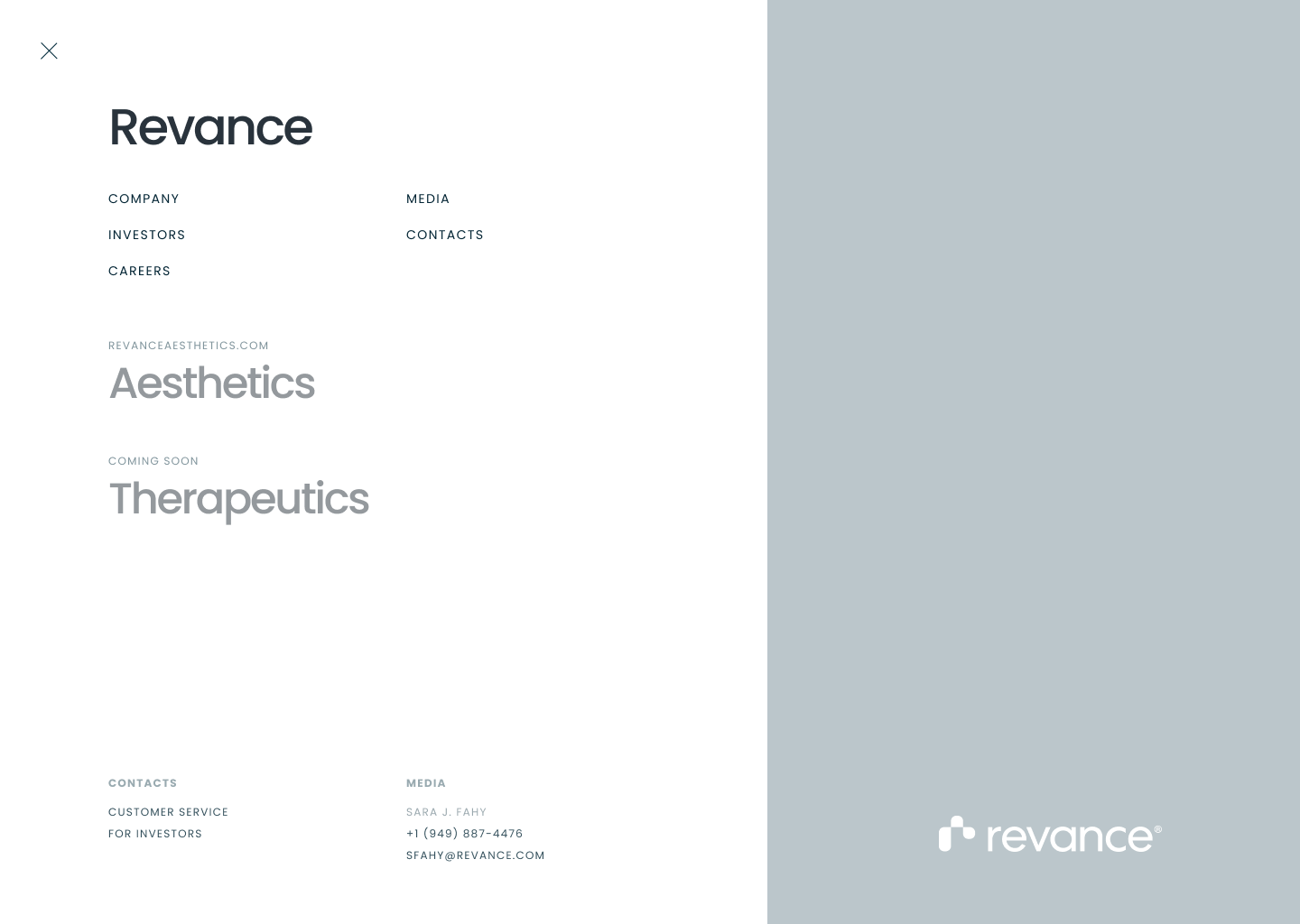 Revance Corporate Redesign by Mason Grishin for Kingsmen Digital