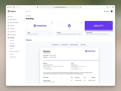 💫 Branding experience branding crypto dashbaord product design settings ui design ux design web app