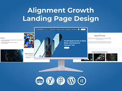 Alignment Growth Landing Page Design attractive website business website design graphic design illustration landing page responsive website web design website design