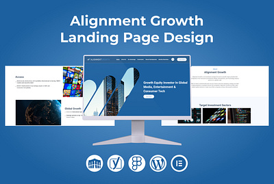 Alignment Growth Landing Page Design attractive website business website design graphic design illustration landing page responsive website web design website design