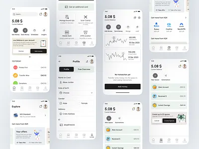 Financial Mobile App ahmed tamjid bank banking crypto finance app finance management finances financial financial app financial planner investment ios app mobile app mobile banking money payment personal finance ui design wallet wallet app
