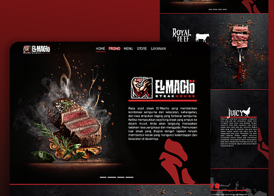 Steak House Website Design (El-Macho)