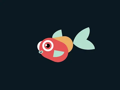 Fish in Style 2d animation animation ben marriott cartoony fish design fish animation illustration motion design motion graphics oktoviz textured fish waeel natah