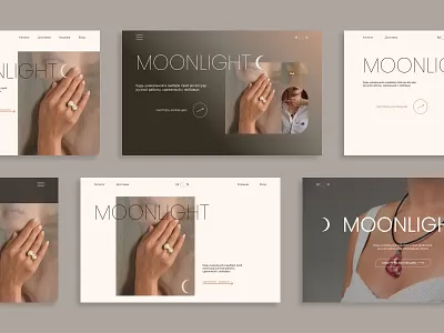 Handmade jewelry design concept composition design design concept e shop e store illustration jewelry main page text ui web design