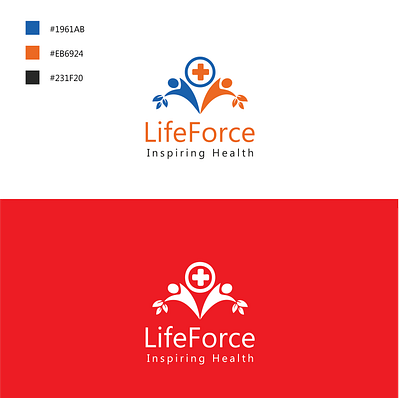LIFE FORCE LOGO DESIGN 3d animation branding graphic design logo motion graphics ui